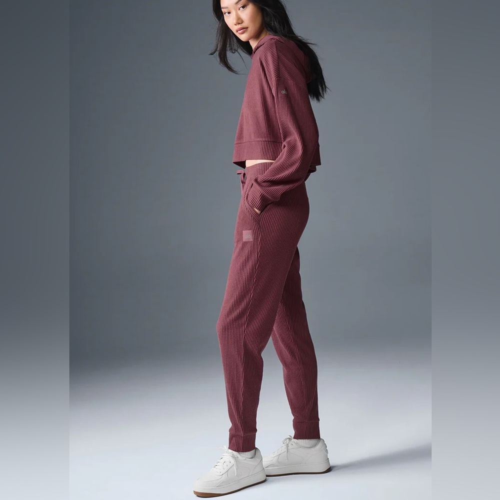 ALO Yoga Burgundy Track Pants & Joggers